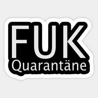 FUK Quarantäne Sticker